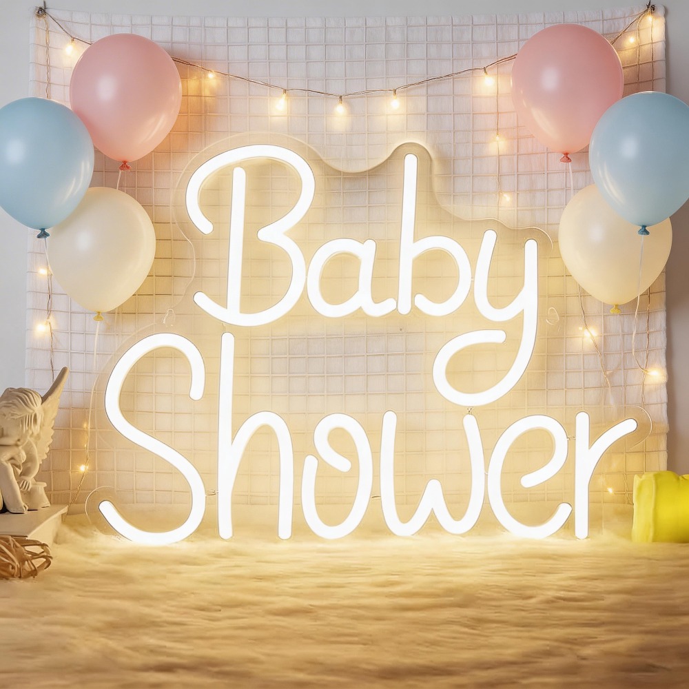 Baby Nursery Wall Lights - Neonowe znaki LED na baby shower,
