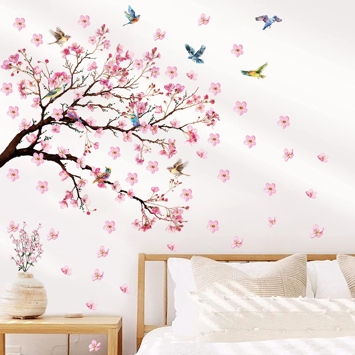 Akwarela Ptak Kwiat Naklejki ś – Baby Girl Nursery Quotes recenzja i cena