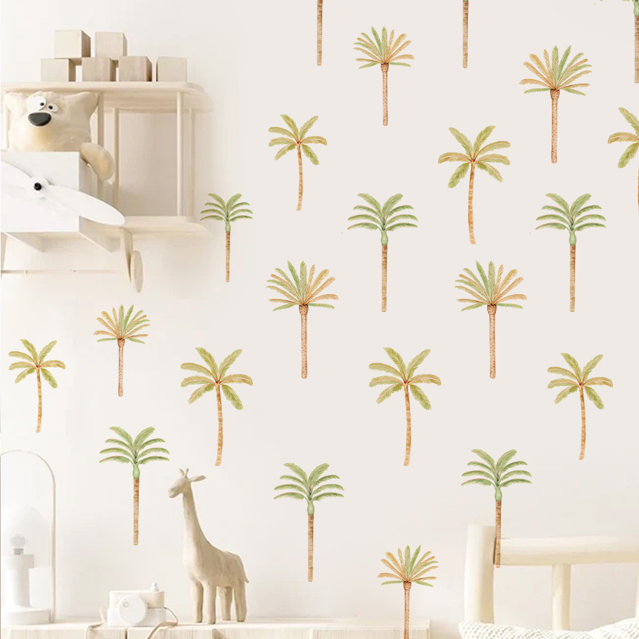 Boho Naklejka ścienna z palmy  – Baby Nursery Decor Girl recenzja i cena