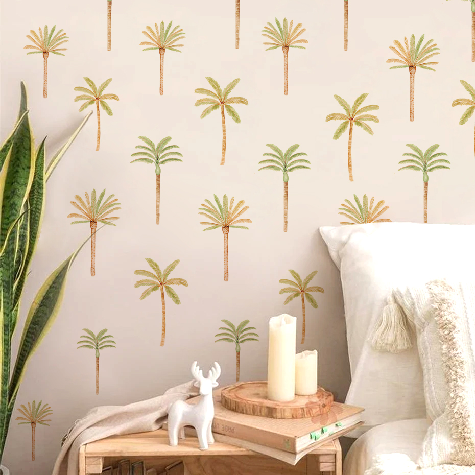Boho Naklejka ścienna z palmy  – Baby Nursery Decor Girl recenzja i cena