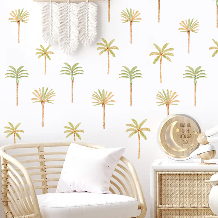Boho Naklejka ścienna z palmy  – Baby Nursery Decor Girl recenzja i cena