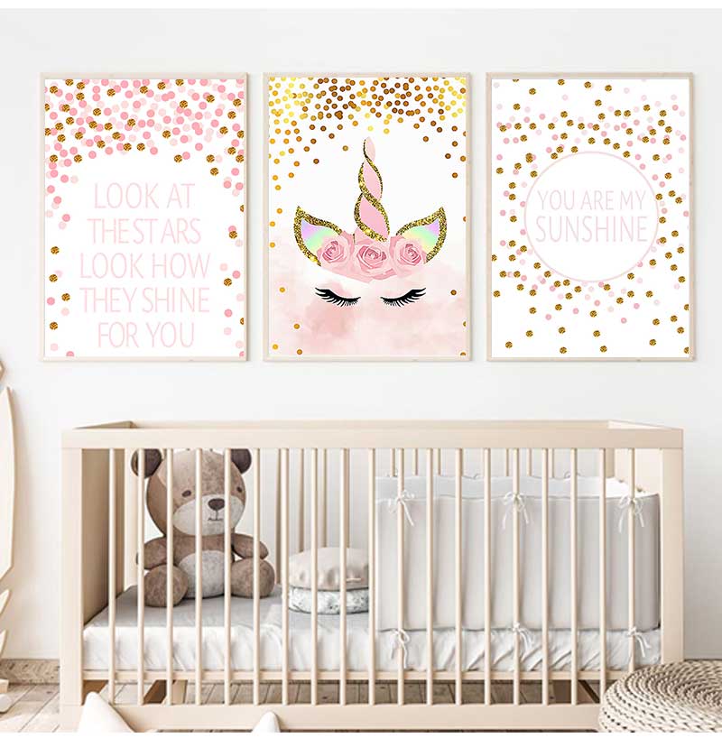 Obraz dekoracyjny Baby Girl de – Baby Girl Nursery Quotes recenzja i cena