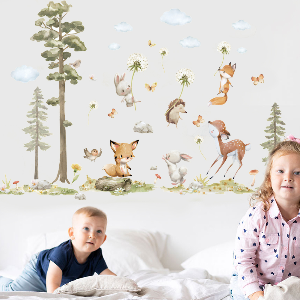 Śliczne leśne zwierzęta Naklej – Baby Girl Nursery Quotes recenzja i cena