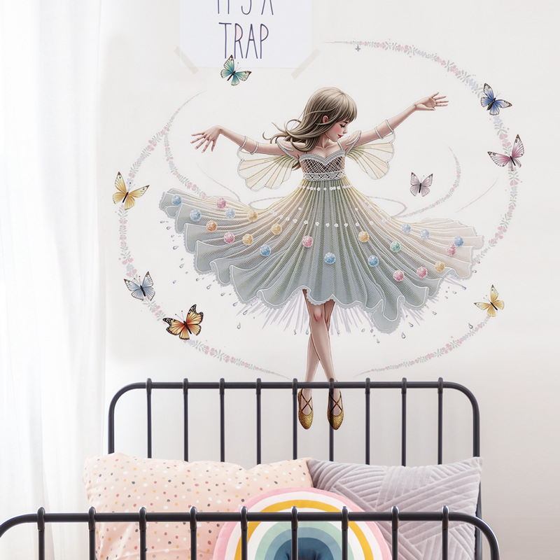Tańcząca dziewczyna Winylowe n – Baby Nursery Decor Girl recenzja i cena